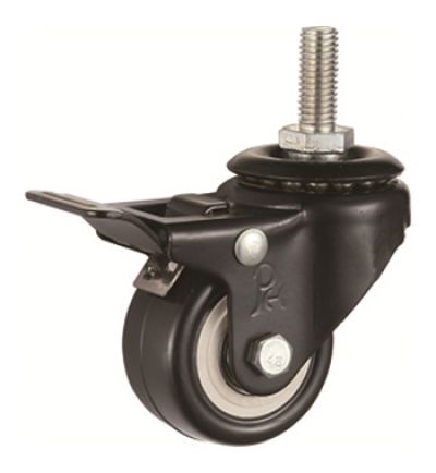 Polyurethane - Threaded stem with dual brake