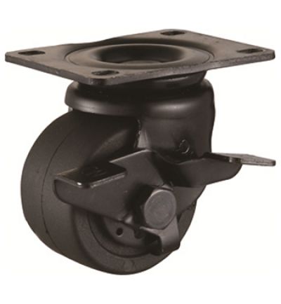 Low barycenter nylon - Swivel with side brake